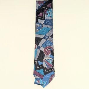 Florenzi Collection Men's Stylish Geometric Tie